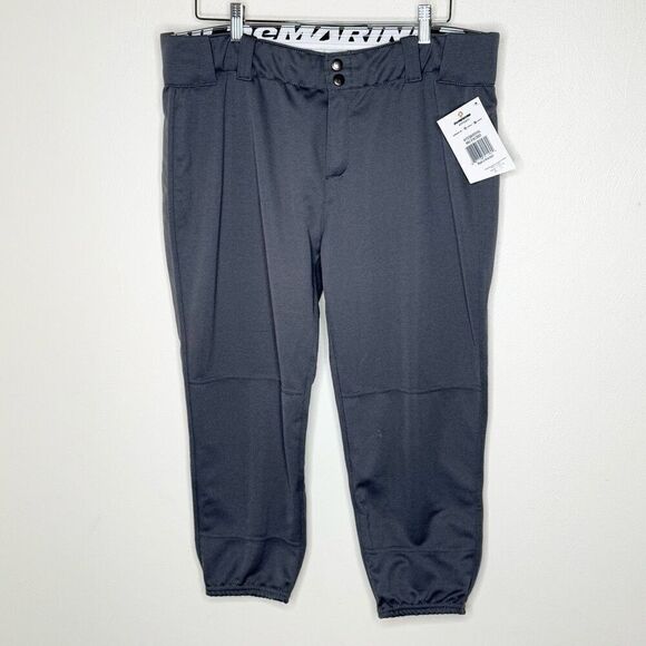 DeMarini Uniform Softball Pants NWT Capri Gray - Women’s US XL - Picture 6 of 13